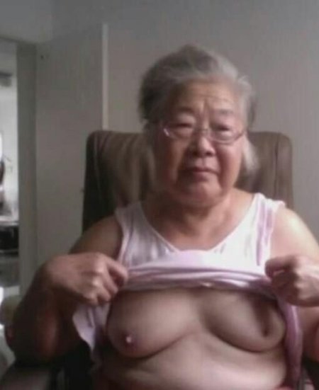 Old Asian women with big tits