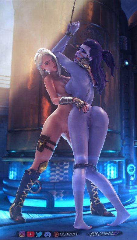 Overwatch hentai Ashe art