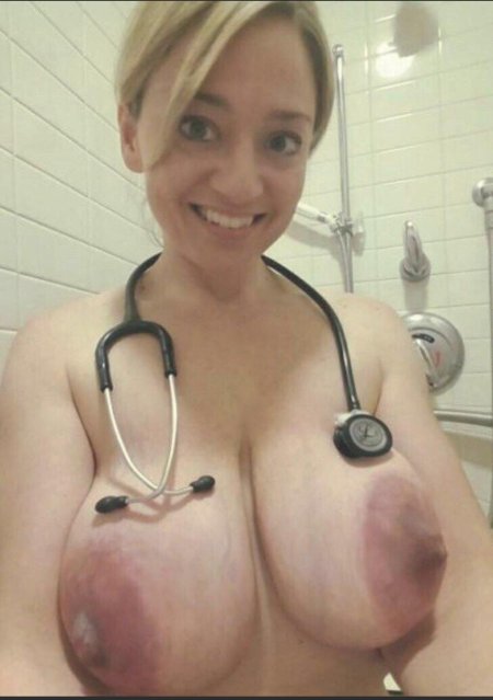 Naked tits of a nurse
