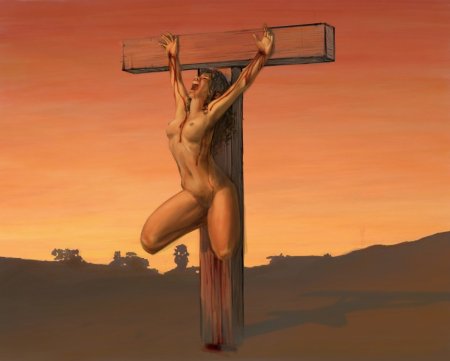 Erotic arts Crucifixion