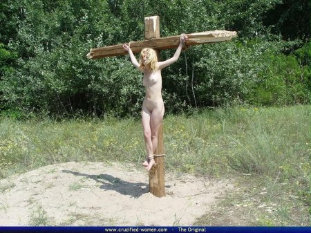 Bdsm crucified men in the forest
