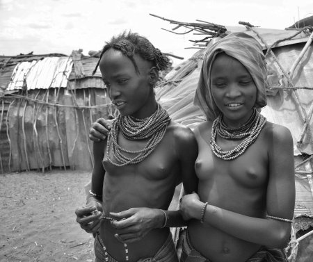 Naked women of wild tribes