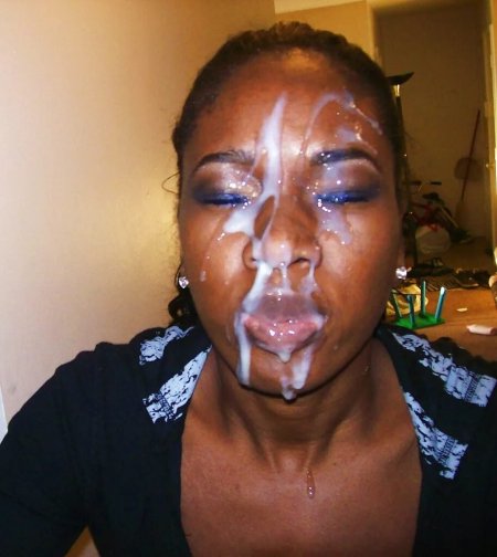 Black women on face cumshot