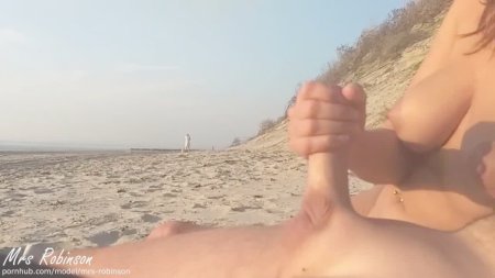 Girl Fingering beach
