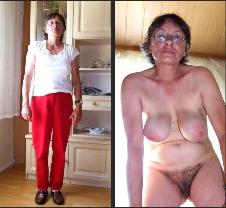 Old women without clothes