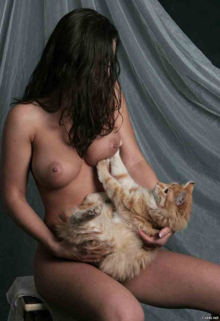 Beautiful women and animals nude