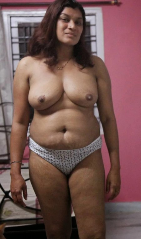 Indian chubby belly mature