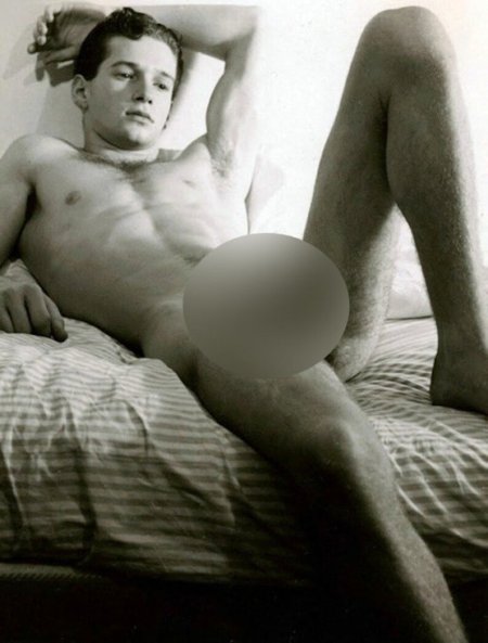 Nude retro teenagers with erections