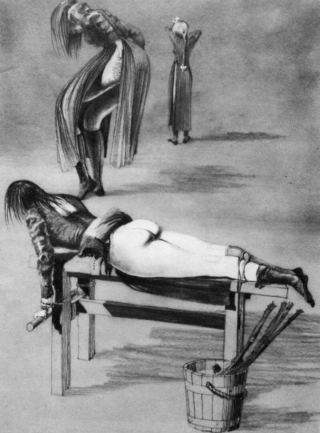 Punishment of girls spanking