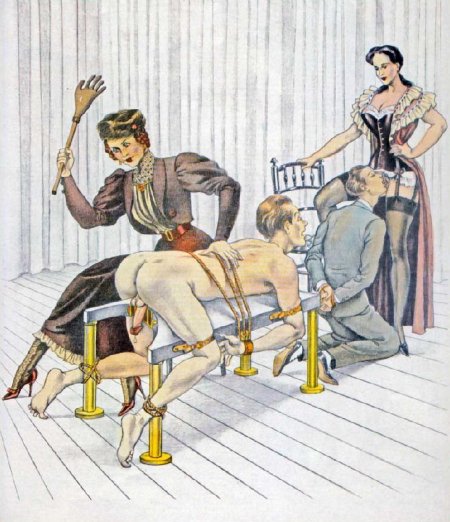 Erotic spanking of men