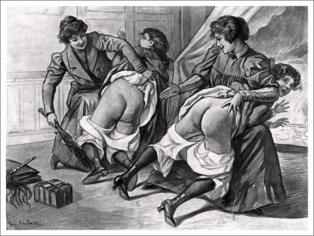 Punishment of women spanking