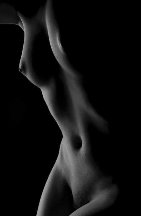 Naked women in the twilight