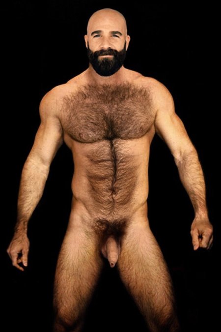 Sporty naked hairy men
