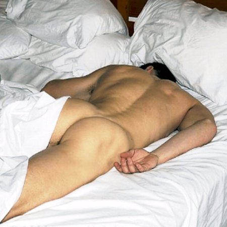 Naked drunk sleeping guys