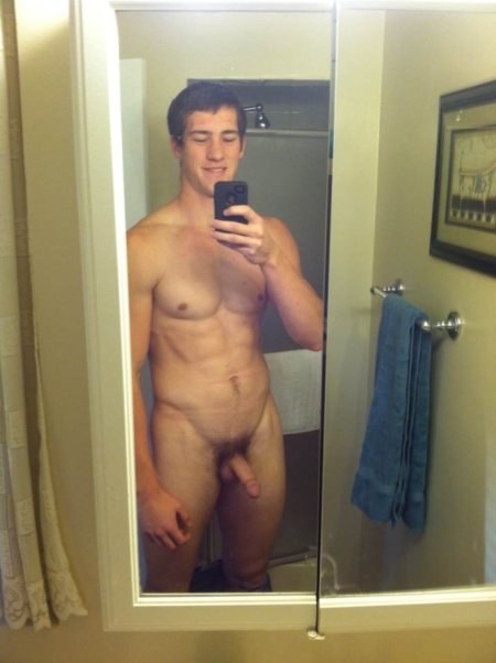 Male unusual selfie nude