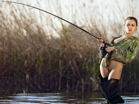 Erotic photos while fishing