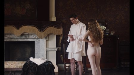 Naked servant in public