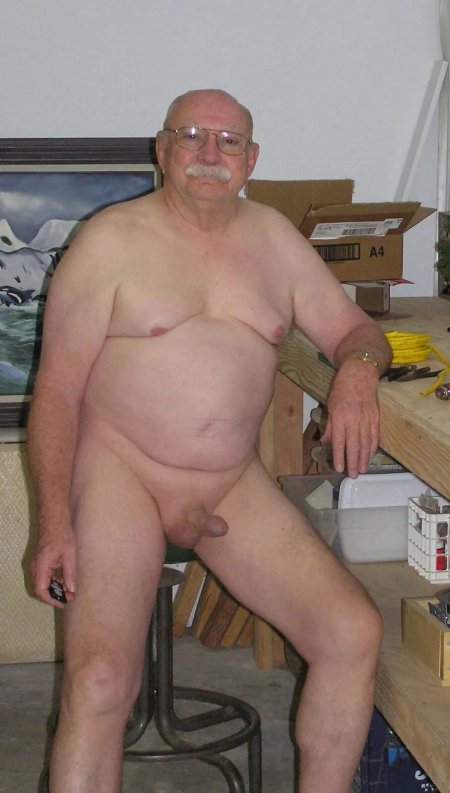 Naked fat old men