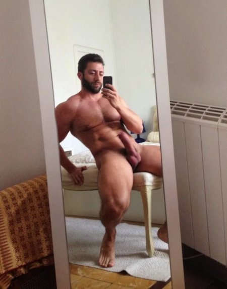Male erotic selfies