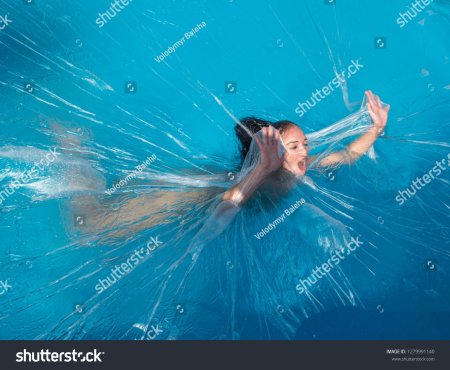 Girls on polyethylene