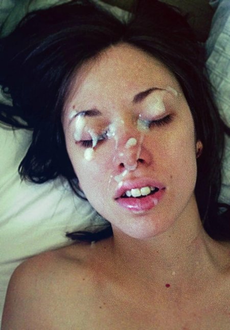Girls with cumshot on face