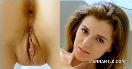 Face and vagina of a fashion model