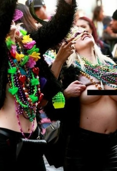 Mardi Gras New Orleans nude