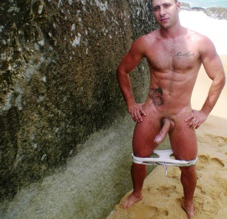 Naked men without panties