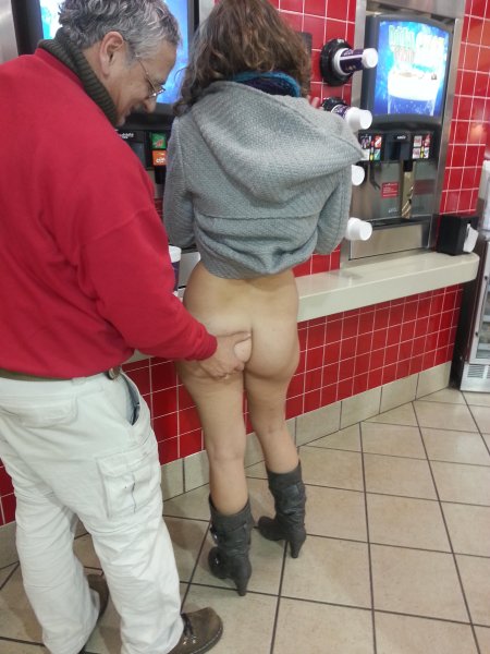 Exhibitionism in the toilet