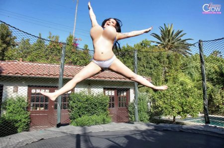 Trampoline naked
