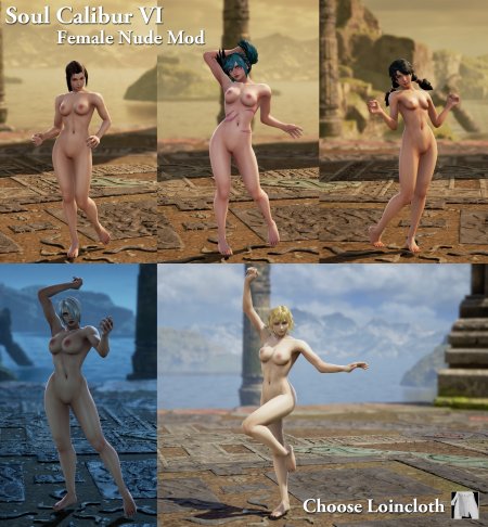 Naked female characters