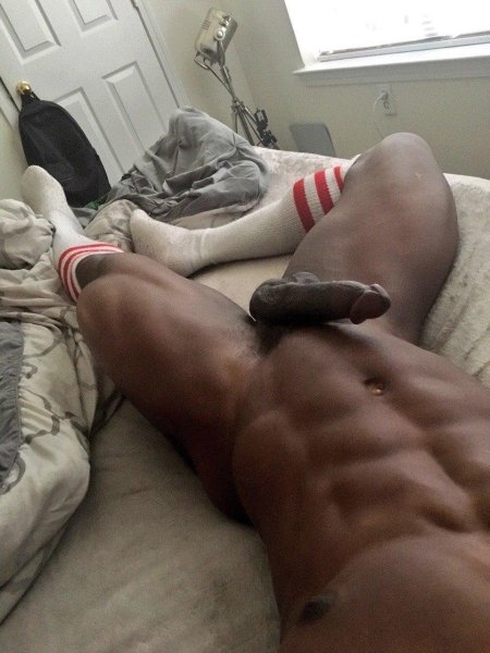 Beautiful black cock selfie