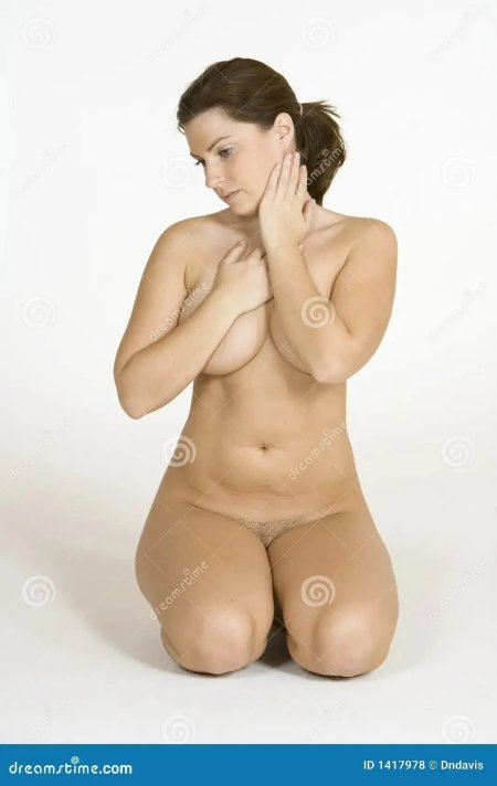 Naked on her knees for artist