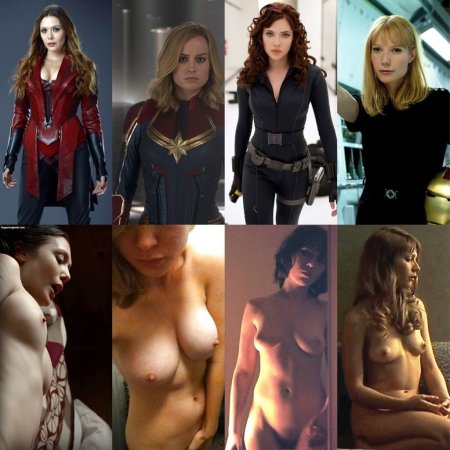 Naked celebrities from Marvel movies