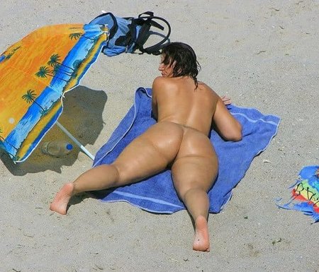 Big butts on the beach mature