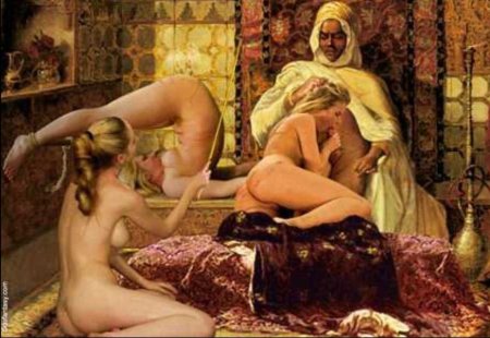 Naked harem of Sultan Suleiman
