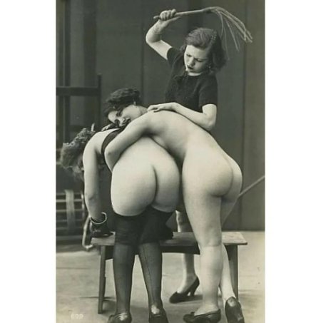 Spanking naked women retro