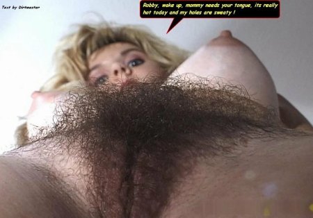 Very hairy female pubis
