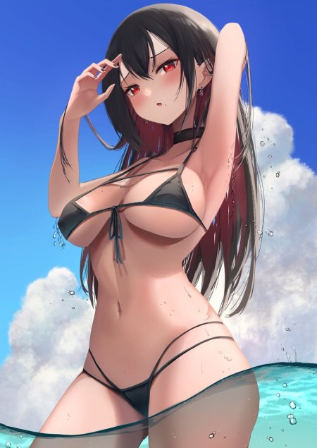 Anime chicks in swimsuits naked