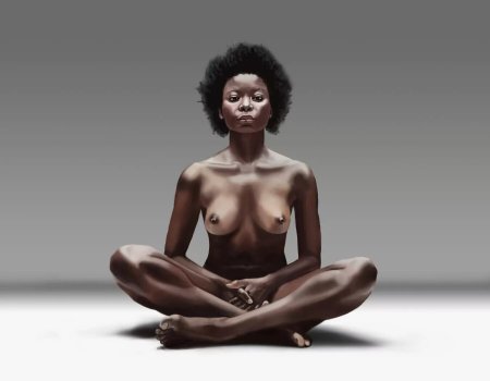Albino black woman naked