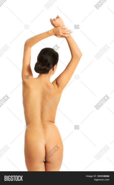 Naked woman with outstretched hand