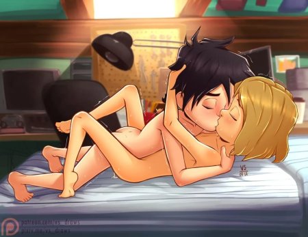 Hiro Hamada and Riley