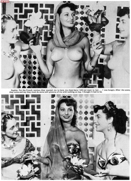 Sophia Loren naked Bettie Page