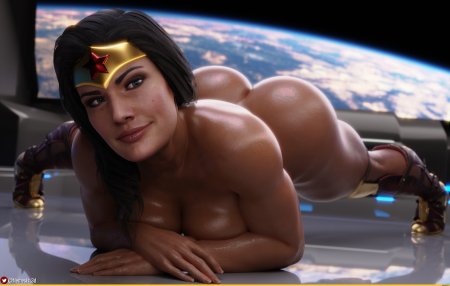 Wonder Woman naked