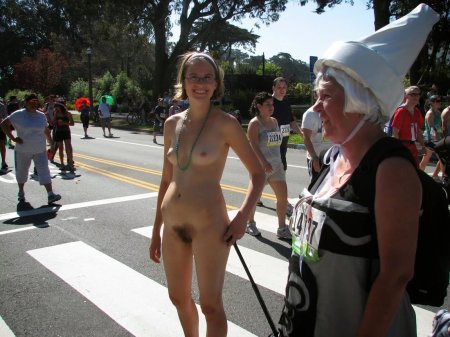 Hairy girls in public