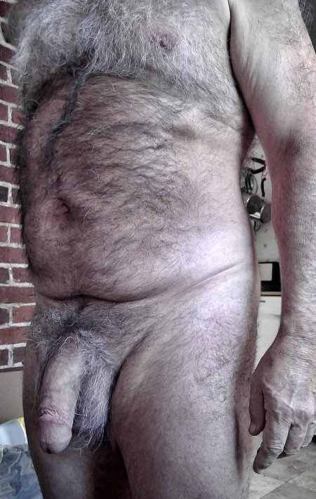 Naked fat hairy men