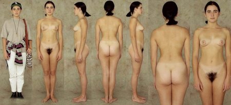 Naked women with crooked legs