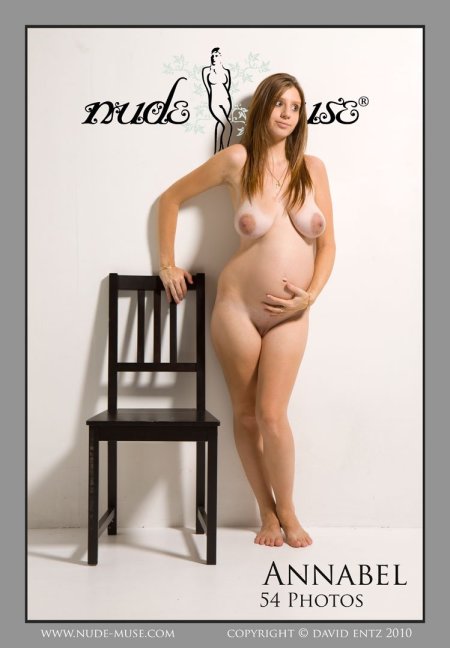 Naked pregnant model