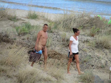 Cfnm outdoors on the beach