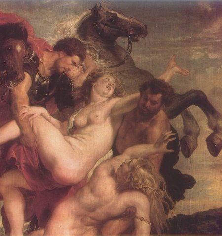 Rubens the abduction of daughters Leucippus